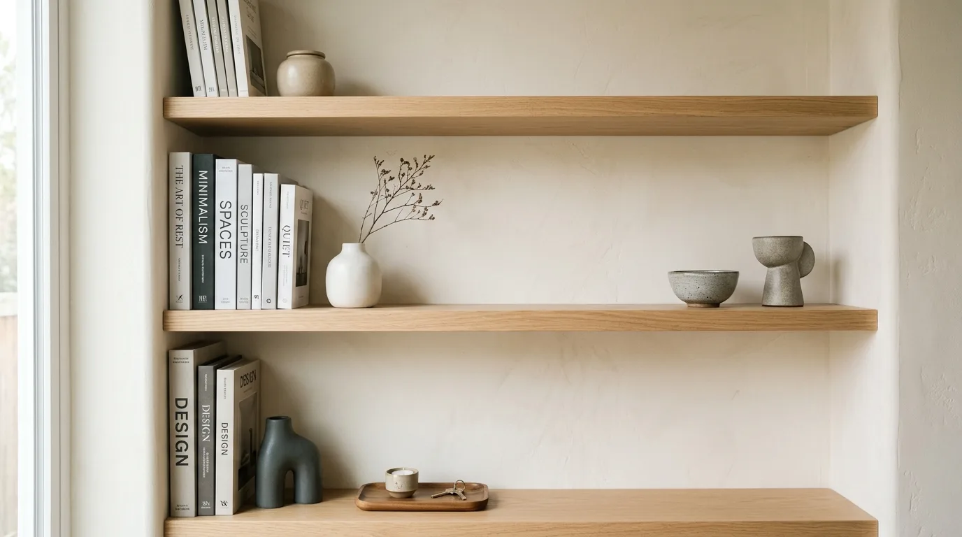 Keep the coffee table visually light inspiration for a minimalist living room.
